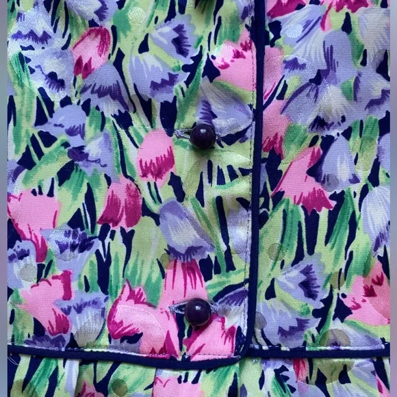 GUC Maggy London by Jeannene Booher Vintage 100% silk Dress | Size 8 - Picture 5 of 6